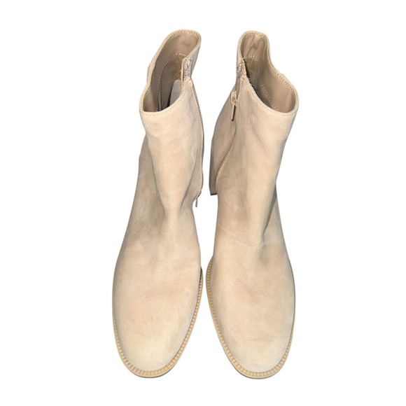 Steve Madden Women 9.5 Jozie Ankle Boot‎ Sand Suede Block Heel Ankle Boots NWOT - Picture 8 of 11